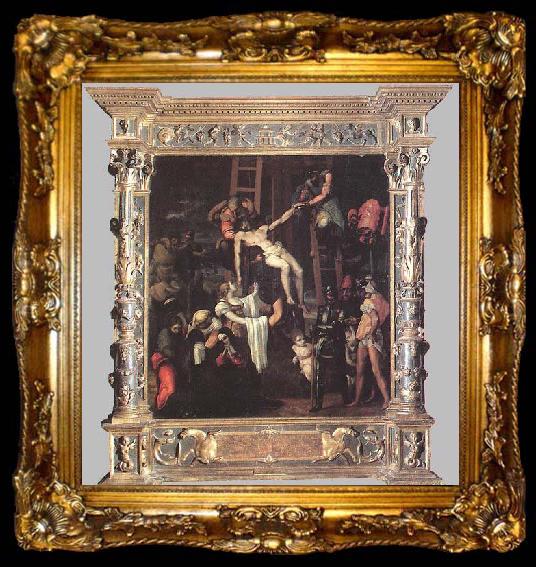 framed  Machuca, Pedro Descent from the Cross, ta009-2